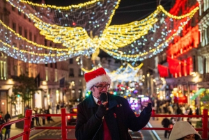 London: Julelystur i vintagebus