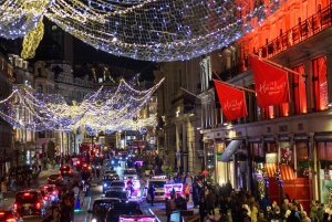 London: Julelystur i vintagebus