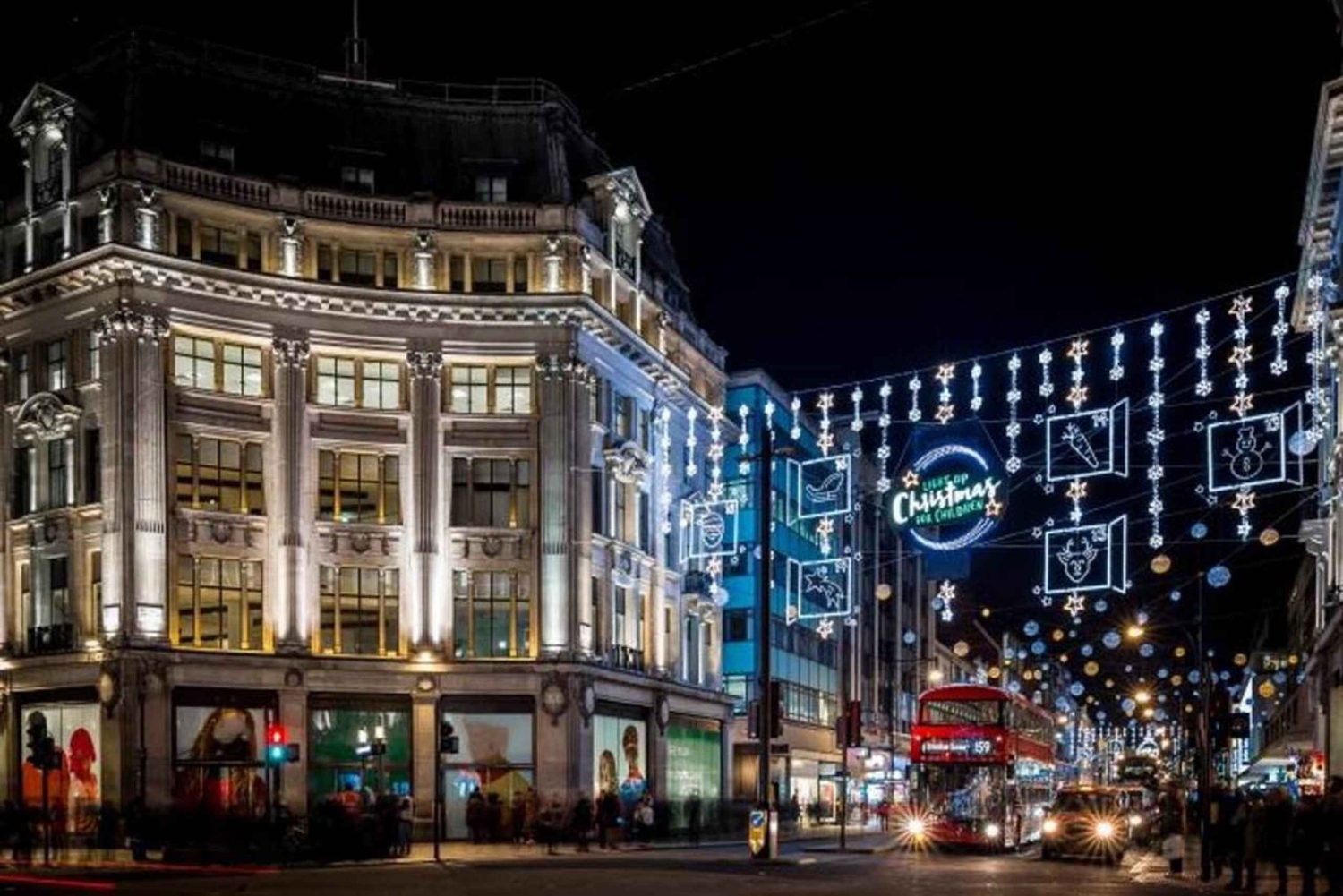 London - julbelysning Julbelysningstur, Mince Pies och festliga drinkar