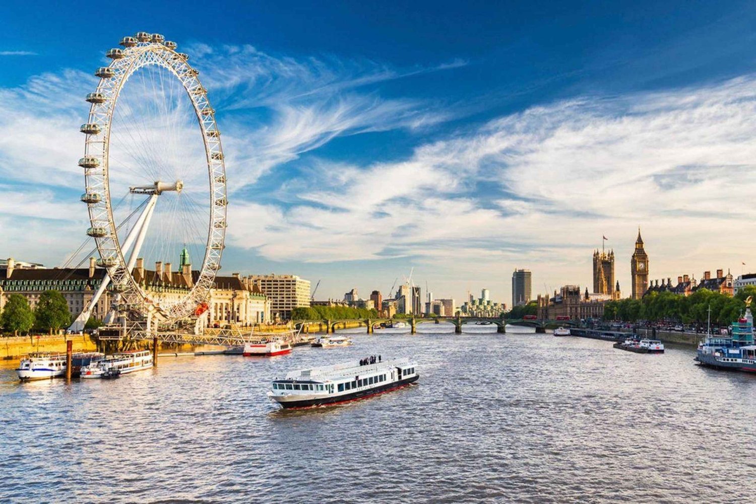 London: Full-Day Sightseeing Tour with River Cruise
