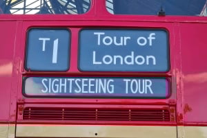 London: Geführte Sightseeingtour in einem Oldtimer-Open-Top-Bus