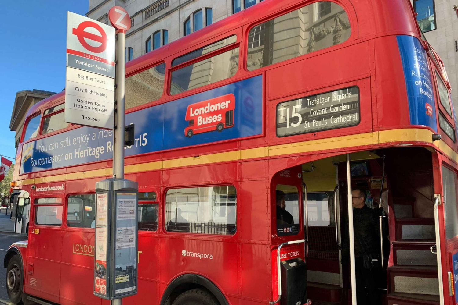 London: Hop-on Hop-off med Routemaster-bussen