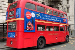 Londres : bus à arrêts multiples Routemaster