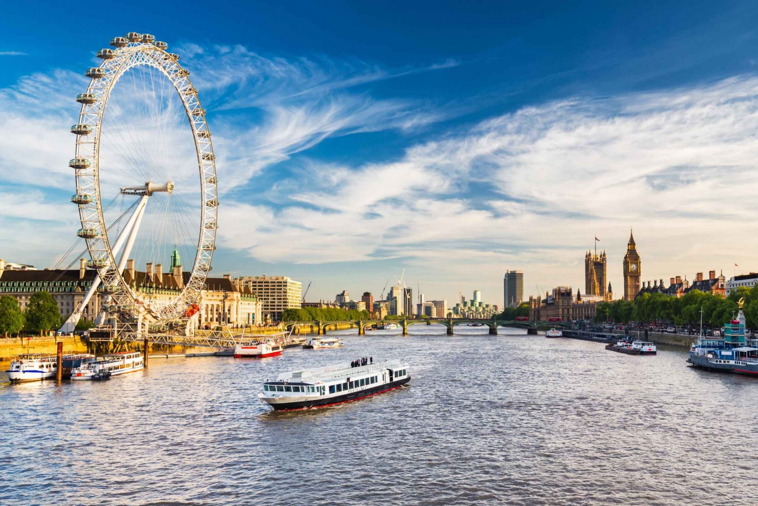 London: Opplev Englands hovedstad på én dag inkludert elvecruise