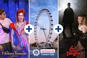 Londres: London Dungeon, London Eye e Madame Tussauds Combo