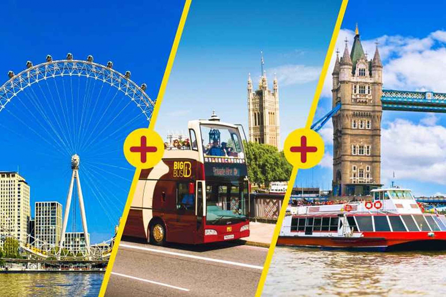 London: London Eye, River Cruise, & Hop-on Hop-off Bus Tour.