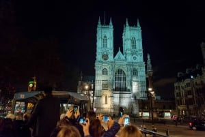 Londres: Excursão turística noturna em ônibus aberto