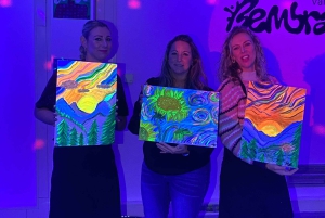 London: Malen und Trinken im Dunkeln mit unbegrenzten Getränken