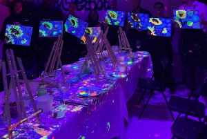 London: Malen und Trinken im Dunkeln mit unbegrenzten Getränken