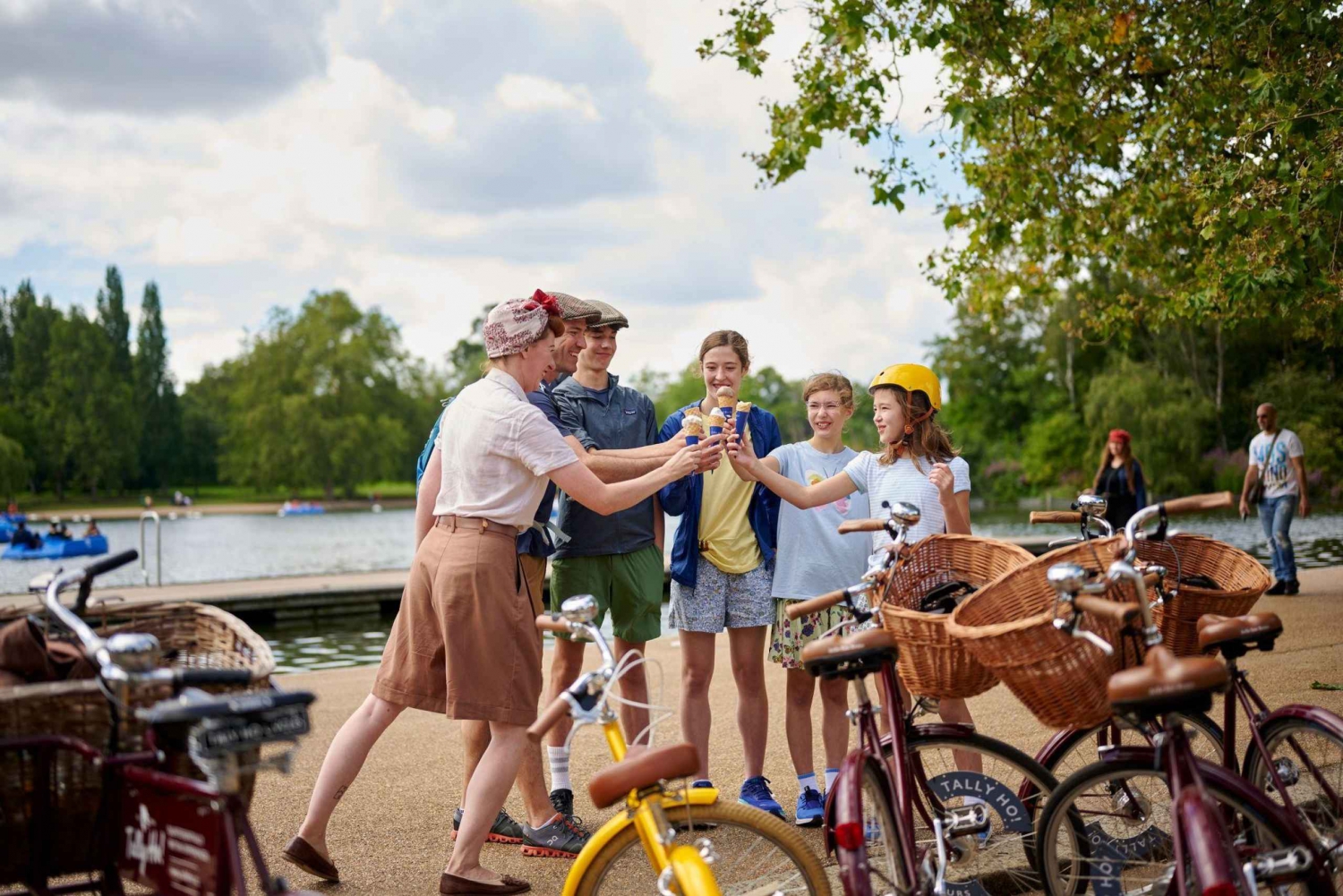 Londen: Familie fietstour met kinderzitjes