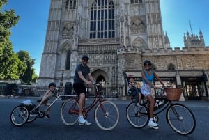 Londres: Passeio de bicicleta particular guiado para a família com assentos para crianças