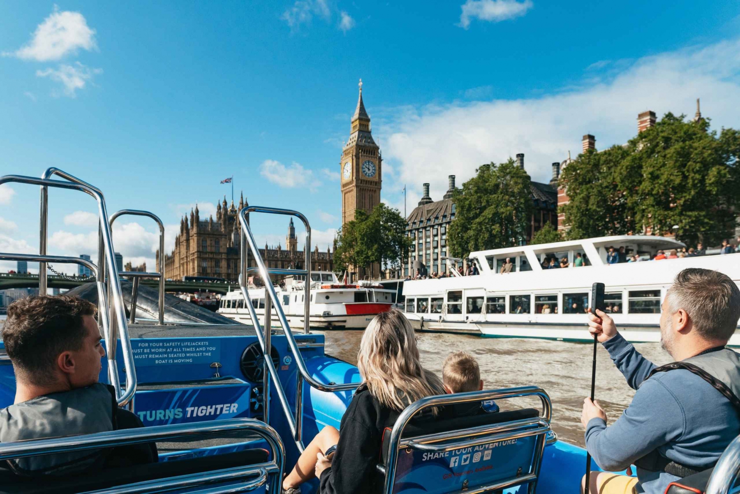 London: Speedbådtur på Themsen