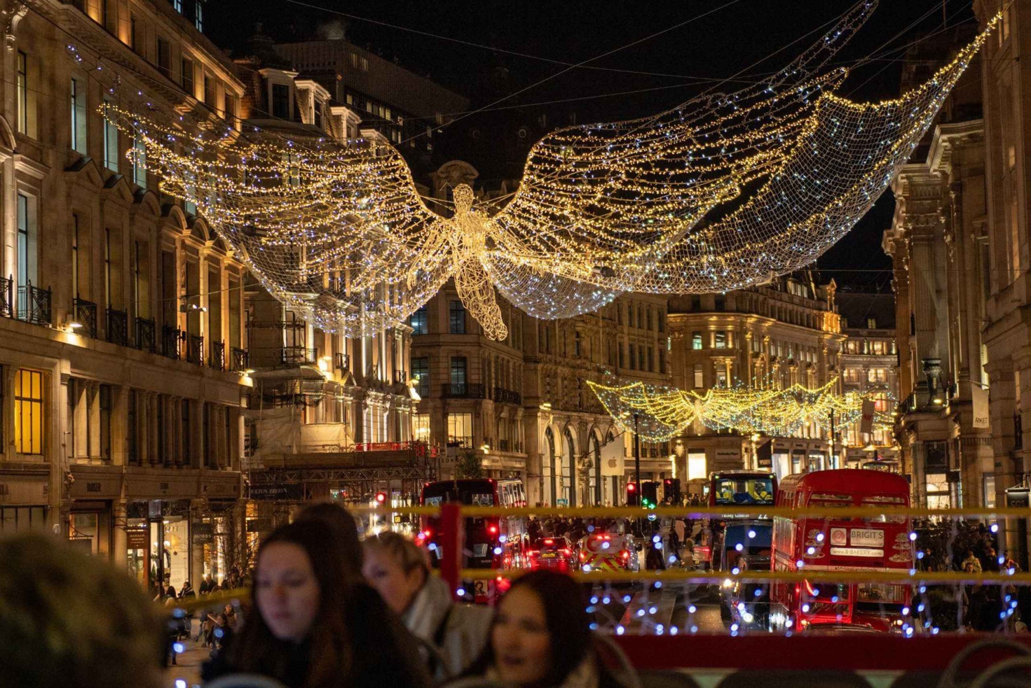 Londres: tour en autobús abierto con luces navideñas de Santa
