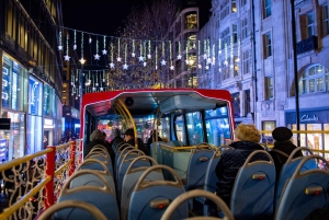 Londres: tour en autobús abierto con luces navideñas de Santa