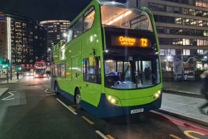 ロンドン：サンタバス・クリスマスライト・オープントップツアーをご覧ください