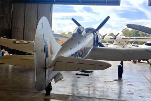 London til Duxford live flyplass, museum, kultur og minner