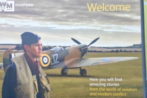 London til Duxford live flyplass, museum, kultur og minner