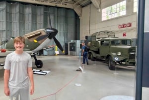 London til Duxford live flyplass, museum, kultur og minner