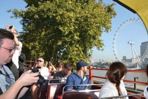London: Tur med vintagebuss och båt & cream tea på Harrods
