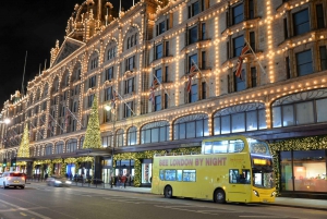 Londen: Winterlicht Open-Top Bus Tour met gids