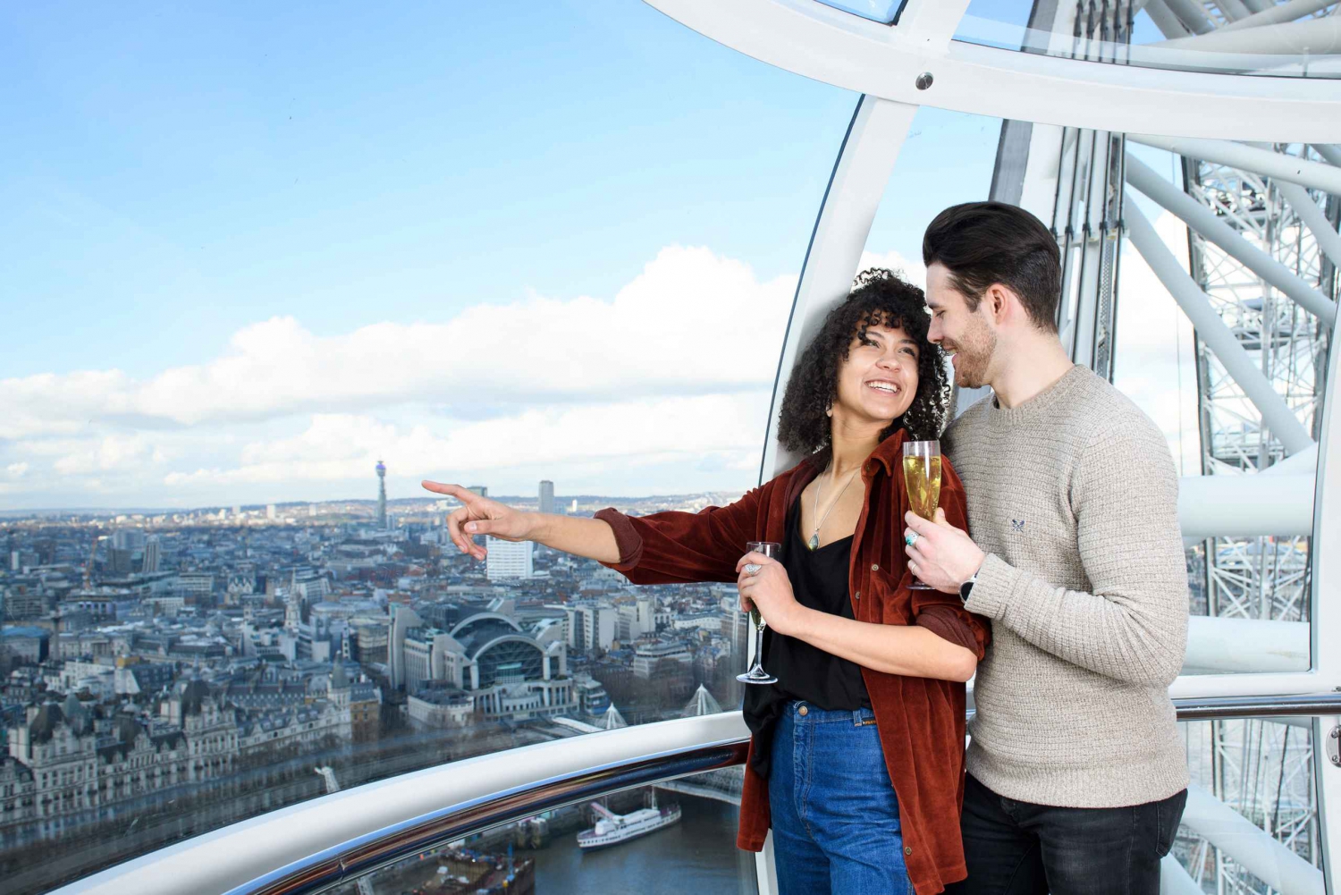La experiencia del champán en el London Eye
