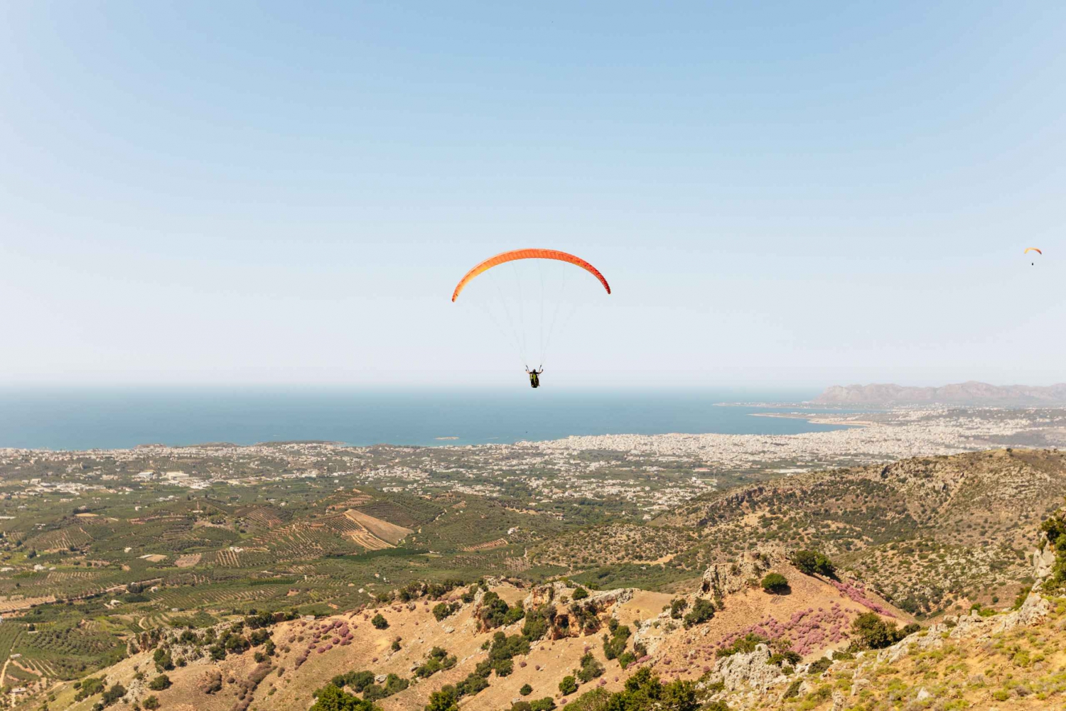 Chania: Paragliding Tandemflygning