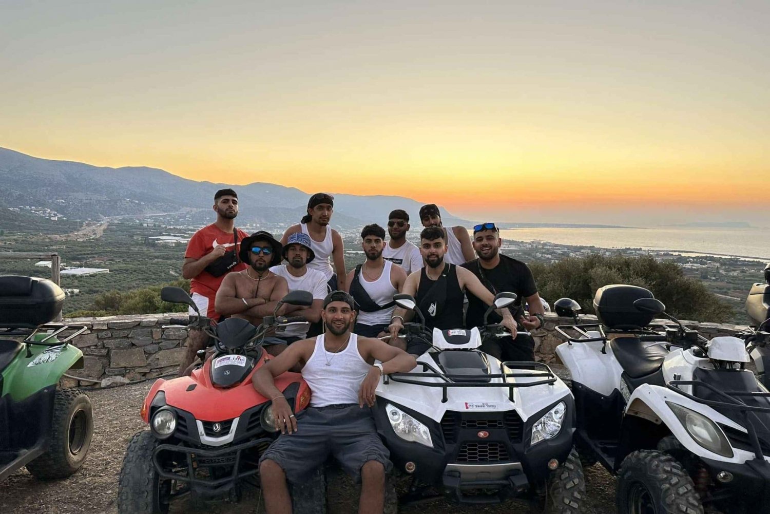 Kreta: Kvällstur med fyrhjulingssafari i terräng med transfer till hotellet