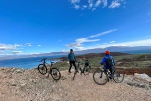 E-biking across the border, from Ohrid to Albania.