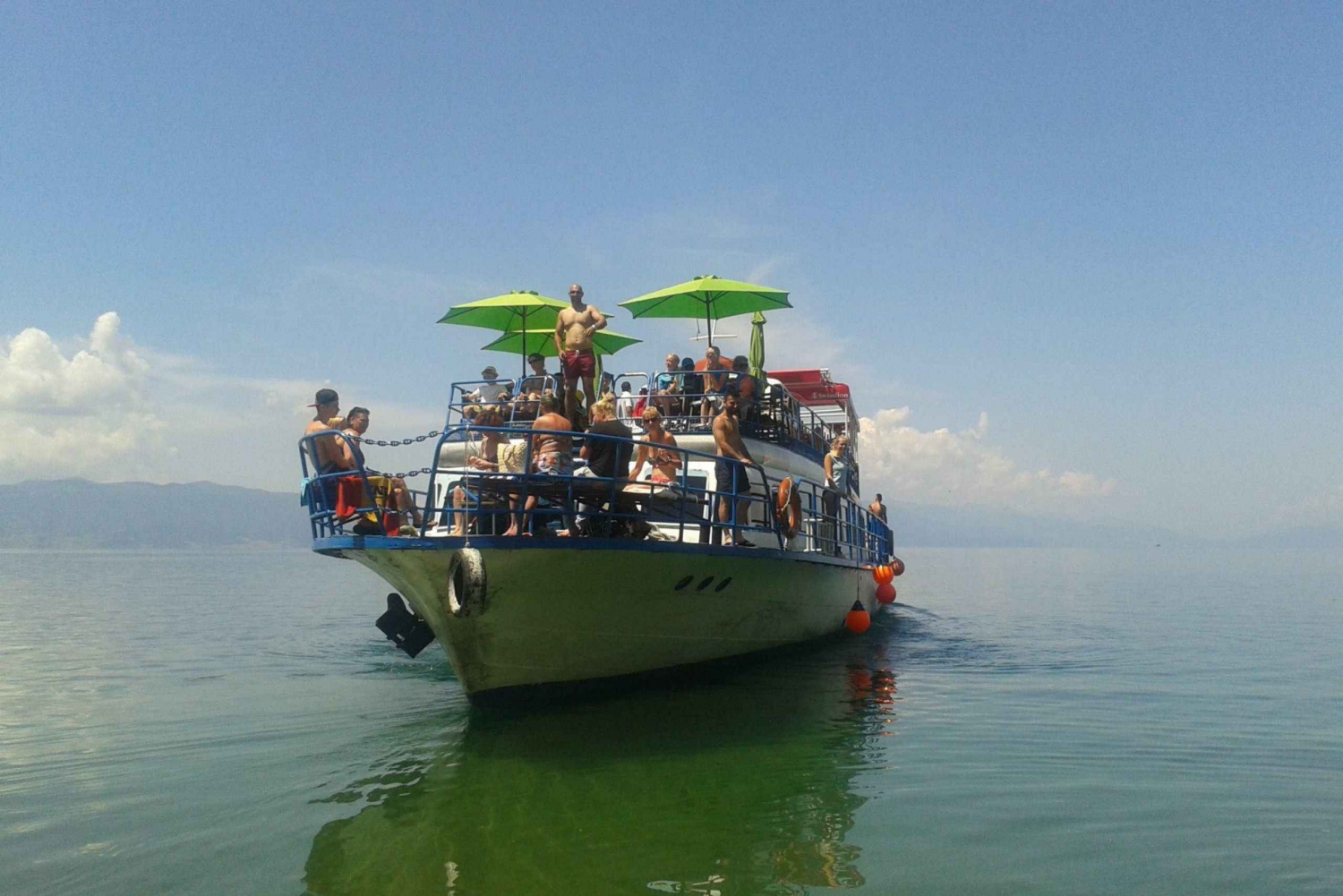 Floating efterfest i Ohrid