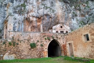 From Chania: Ag.Triada & Katholiko Monasteries | Hermit Cave