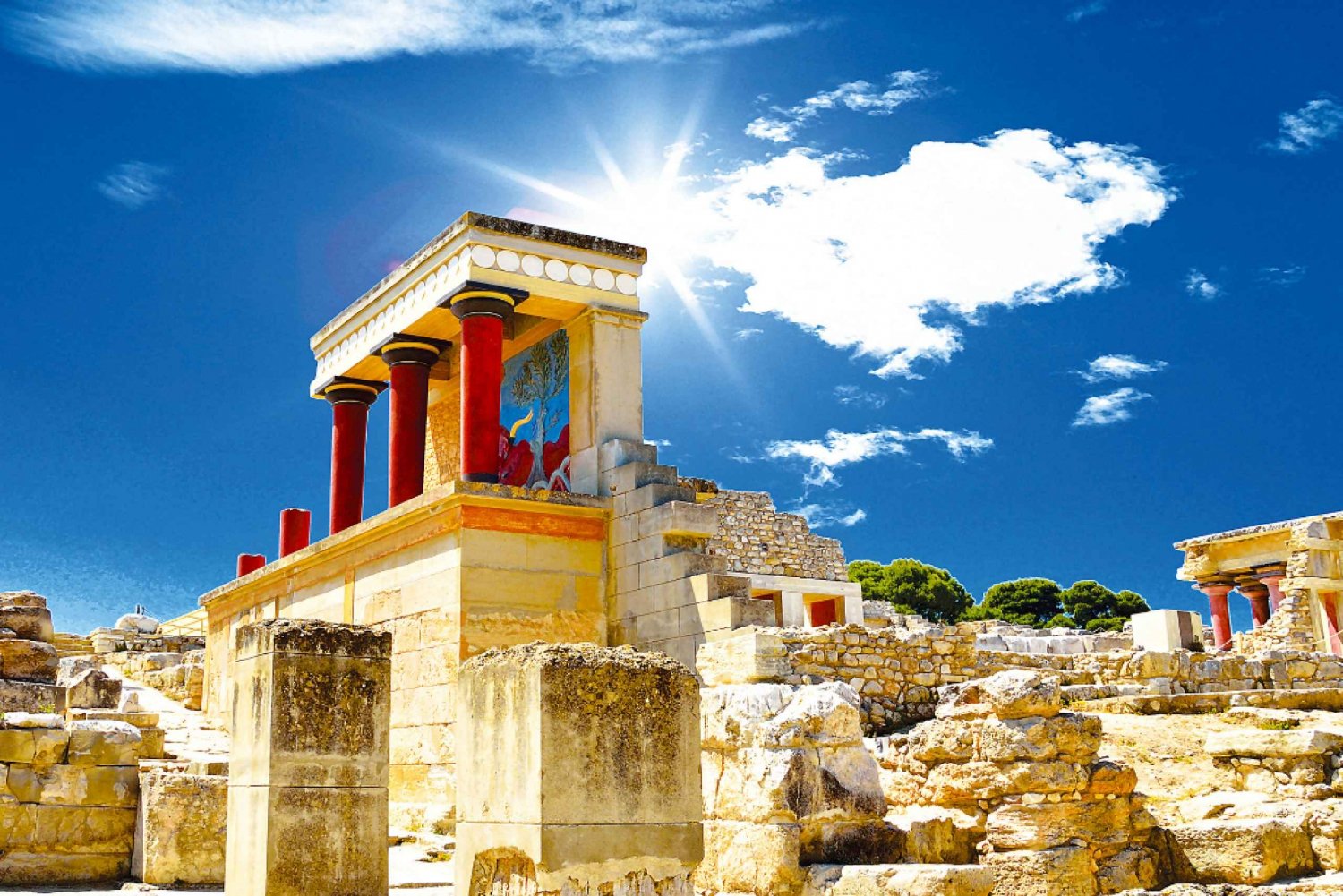 Crète : visite combinée de Knossos, Lasithi, la grotte de Zeus et la ferme oléicole