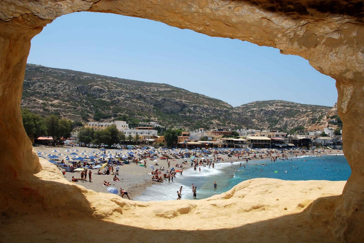 Desde Heraklion: Creta Sur Festos y Matala con Almuerzo
