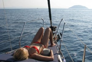 Kassandra: Sunset Sailing Boat Tour of Secluded Coves