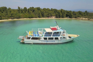 Van Ouranoupoli: Blue Lagoon Cruise op twee eilanden