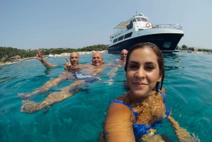 From Ouranoupolis: Two Islands Cruise with Lunch on Board