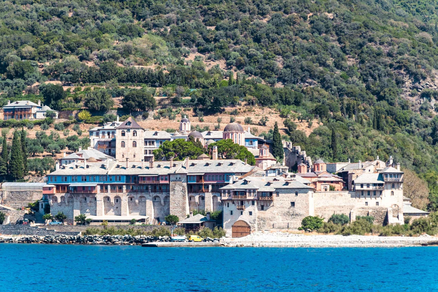 Fra Thesssaloniki: Athos-bjerget og Ammouliani Fun Cruise