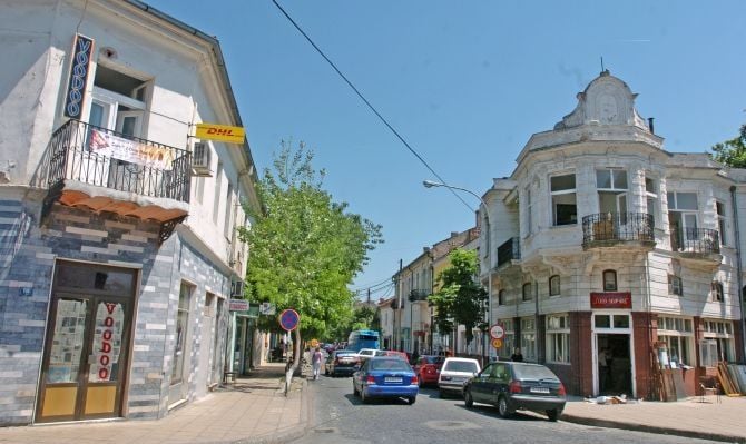 Gevgelija Central Square in Macedonia