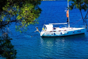 Paliouri: Private Sailing Boat Cruise with Swim Stops