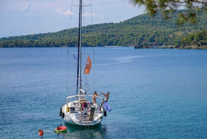 Paliouri: Private Sailing Boat Cruise with Swim Stops