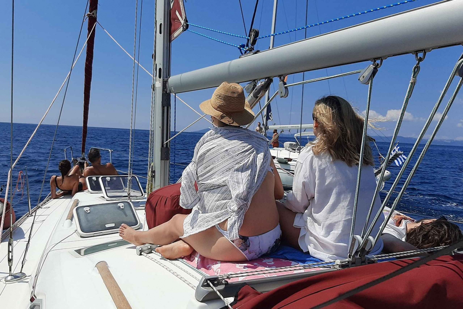Halkidiki: Private Sailing Boat Cruise with Swim Stops
