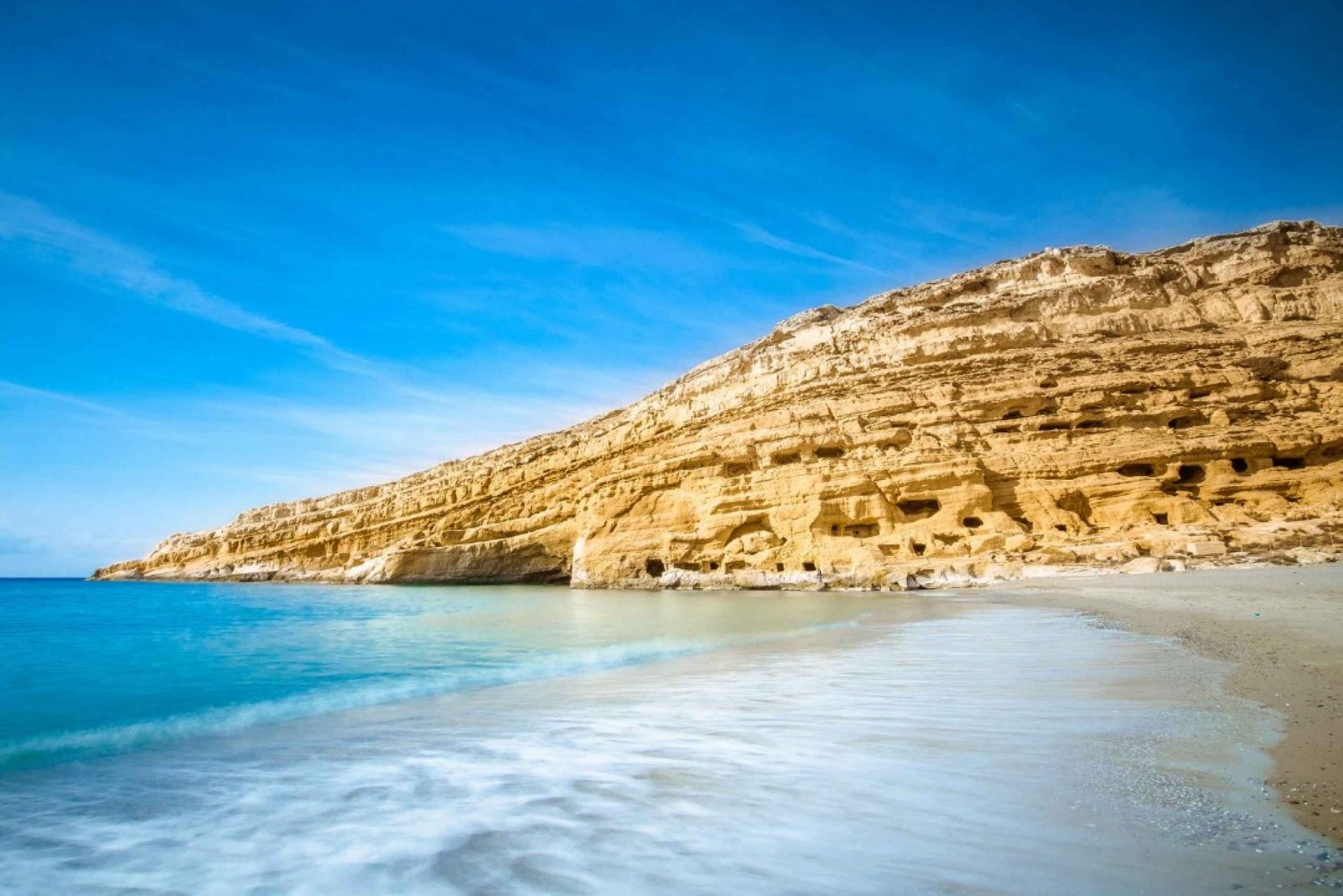 Heraklion: Plaża Matala, jaskinie hipisowskie i jednodniowa wycieczka do Gortyny