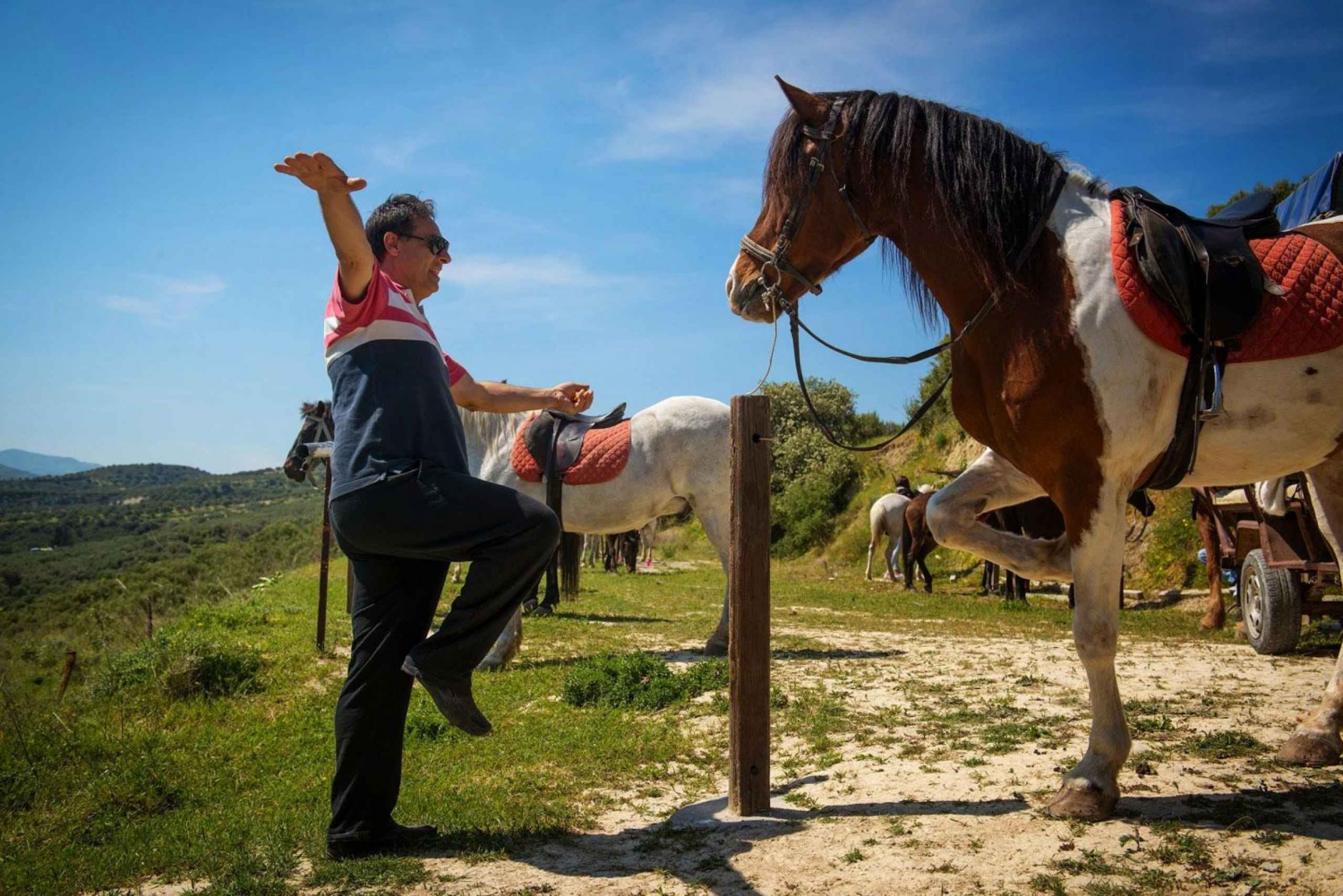 Kreta: Ridetur med frokost i bjergene nær Heraklion