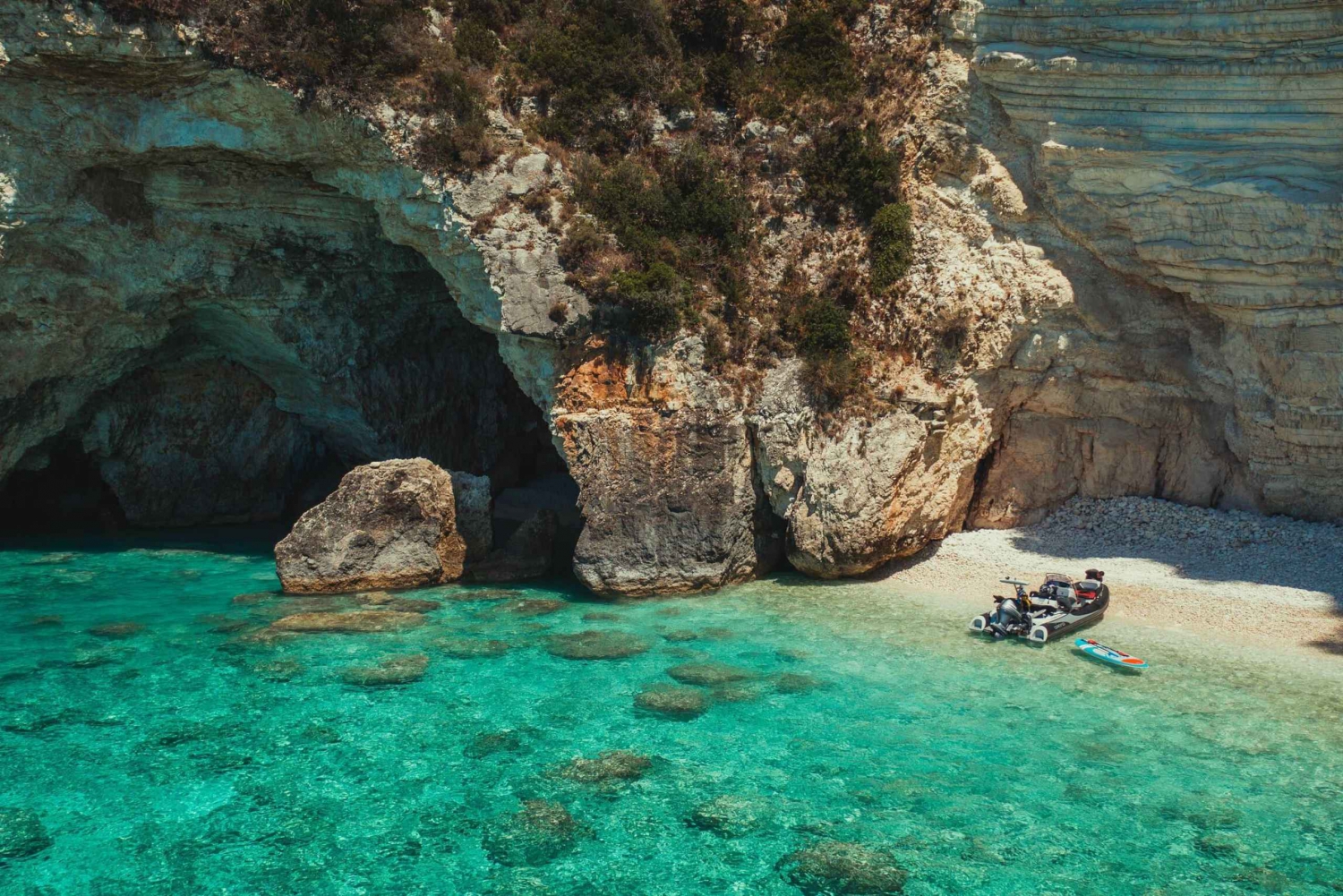 Karavostasi: Paxos & Antipaxos Islands Private Cruise