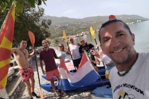 Kayaking Lake Ohrid with BBQ, from Ohrid.