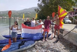 Kayaking Lake Ohrid with BBQ, from Ohrid.