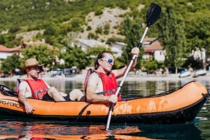 Kayaking Lake Ohrid with BBQ, from Ohrid.