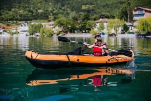 Kayaking Lake Ohrid with BBQ, from Ohrid.