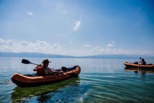 Kayaking Lake Ohrid with BBQ, from Ohrid.