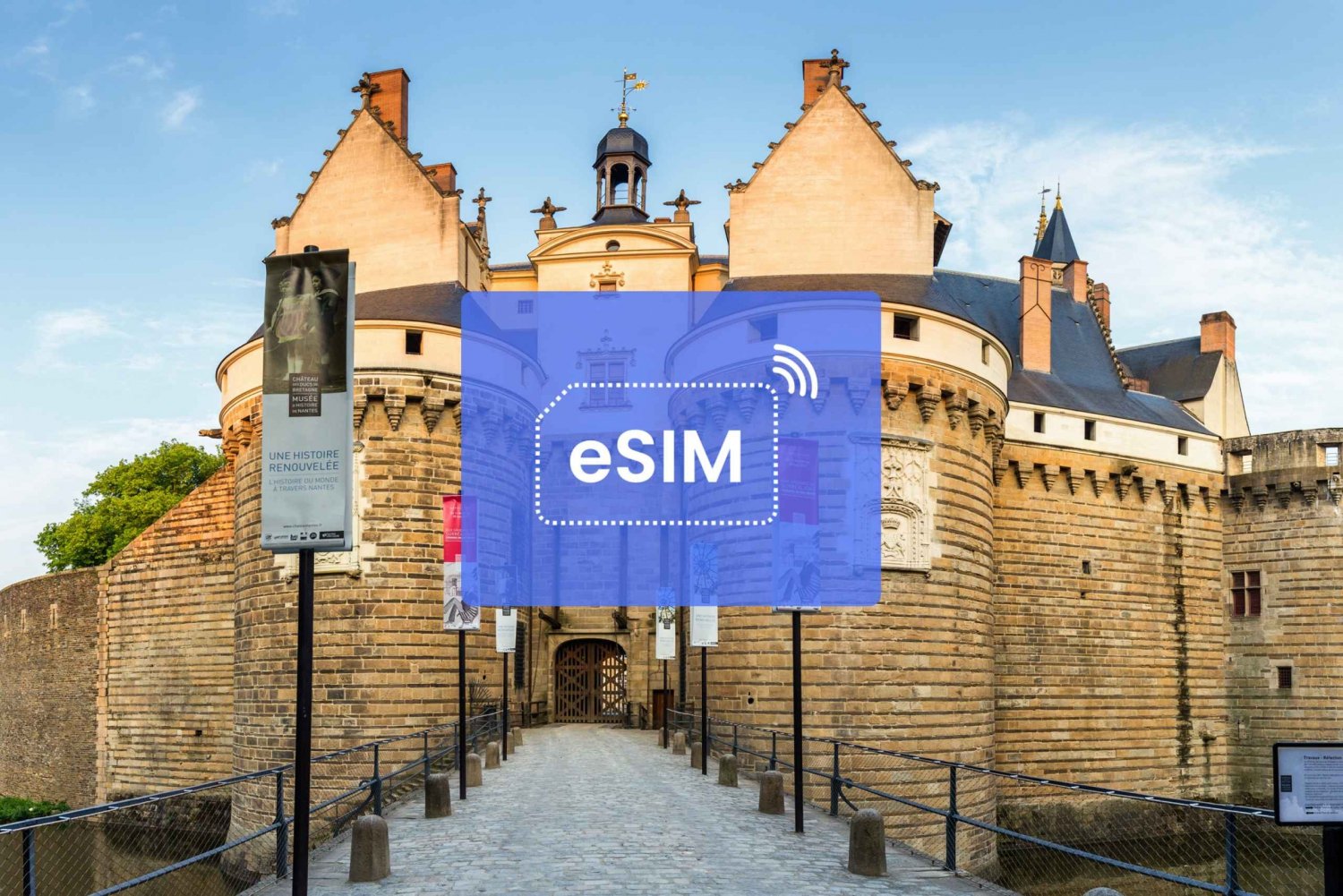 Nantes: France/ Europe eSIM Roaming Mobile Data Plan