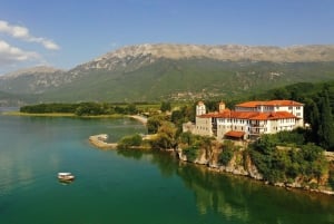 Ohrid: East Coast and St. Naum Monastery Full-Day Boat Tour